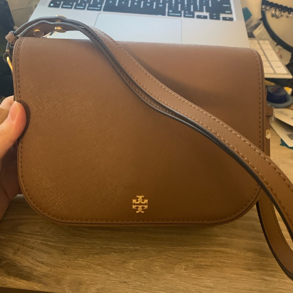 Tory Burch Brown Convertible Crossbody Bag